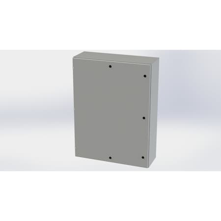 Saginaw Control & Engineering 1/4 Turn Latch Electrical Enclosures, 48 in H, 12 in D, 36 in W, NEMA 3R, 4, 12, 13, Carbon Steel SCE-48EL3612LP